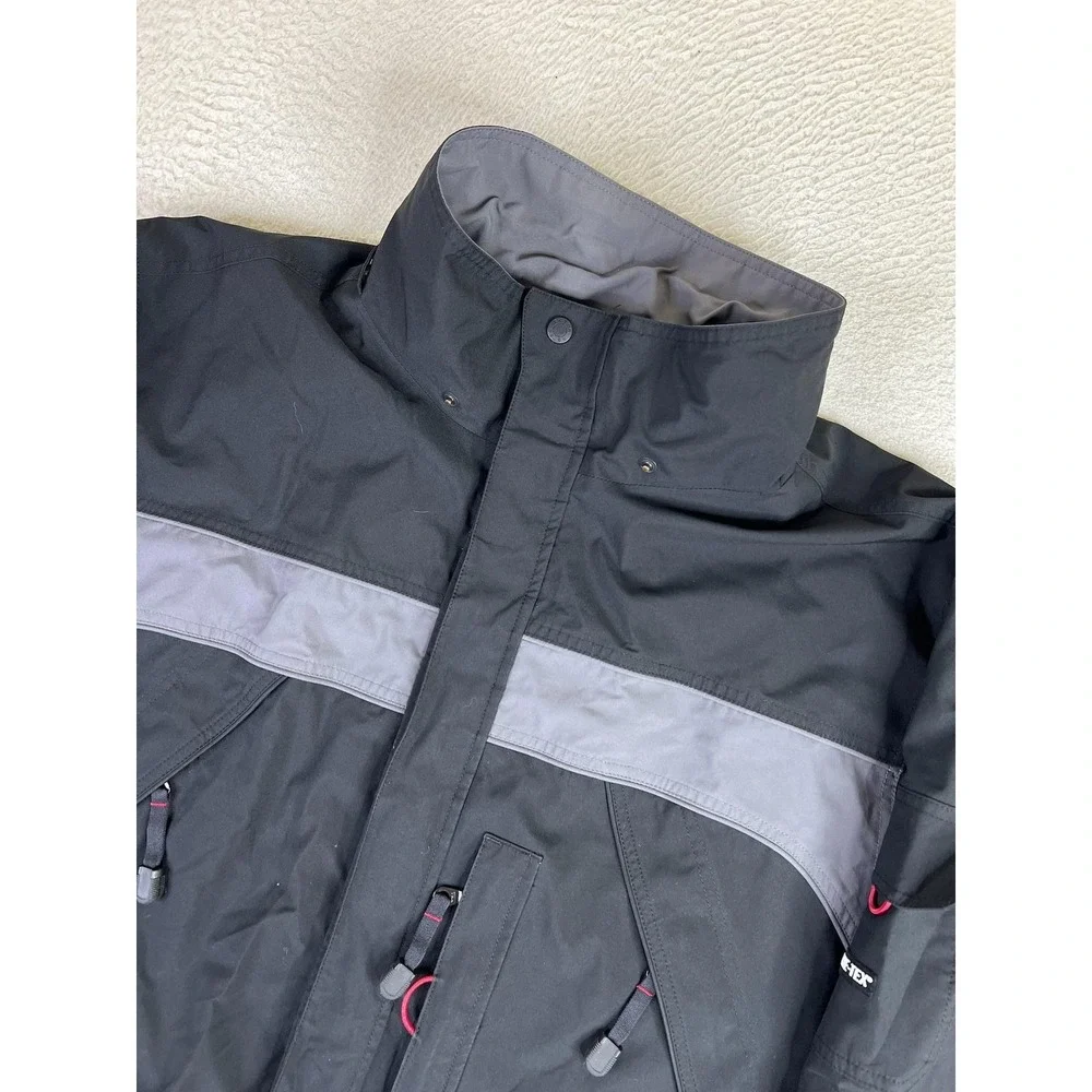 Eddie Bauer EBTEK Gore-Tex Jacket Mens 2XL Black Ski Waterproof Zip Pockets